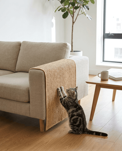 Cat Scratching Mat, Sisal Scratch Pad for Furniture Protection - PetNestCo