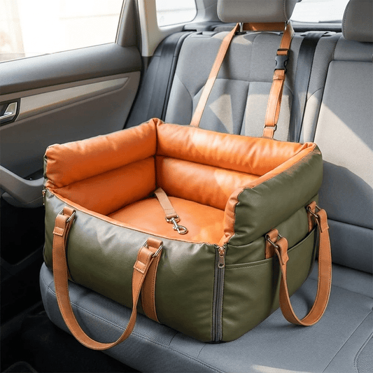 Elevated Dog Car Seat with Safety Buckles - PetNestCo