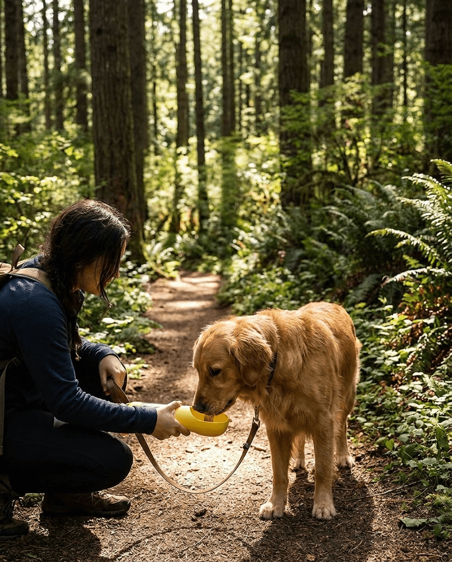 Portable Pet Water Bottle, 3 in 1 Water, Food, and Poop Bag Dispenser - PetNestCo