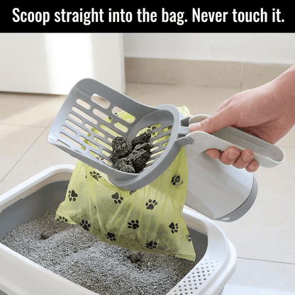Self-Cleaning Cat Litter Scoop with Refill Bags - PetNestCo