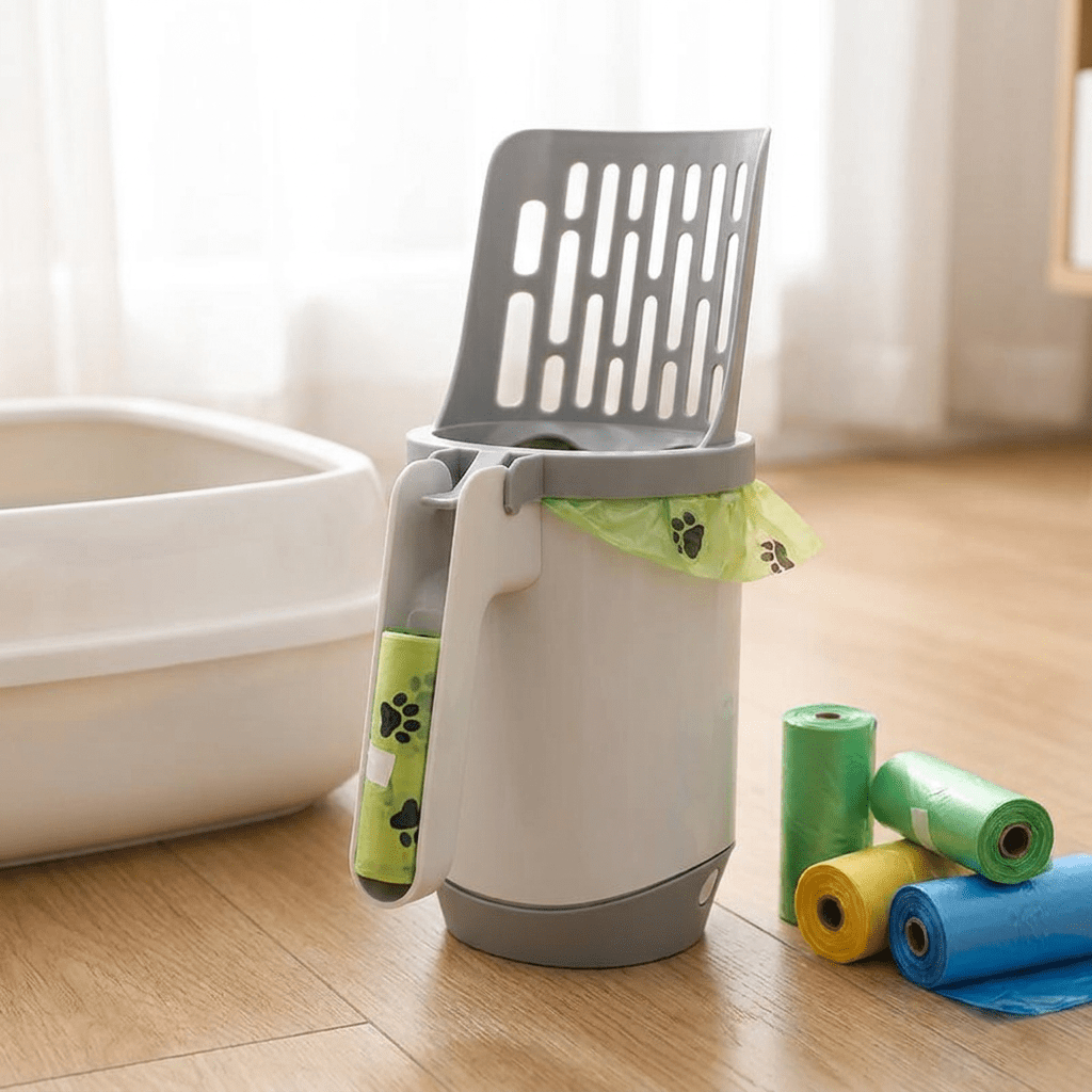 Self-Cleaning Cat Litter Scoop with Refill Bags - PetNestCo