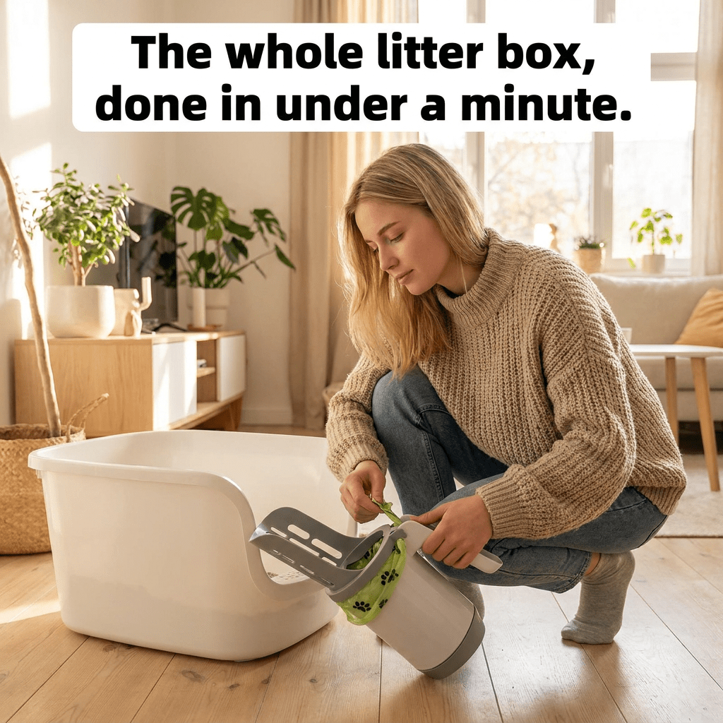 Self-Cleaning Cat Litter Scoop with Refill Bags - PetNestCo