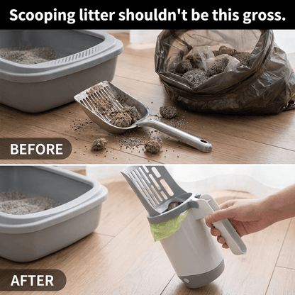 Self-Cleaning Cat Litter Scoop with Refill Bags - PetNestCo